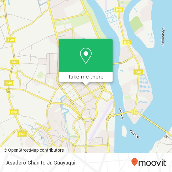 Asadero Chanito Jr, Isidro Ayora Cueva Guayaquil, Guayaquil map