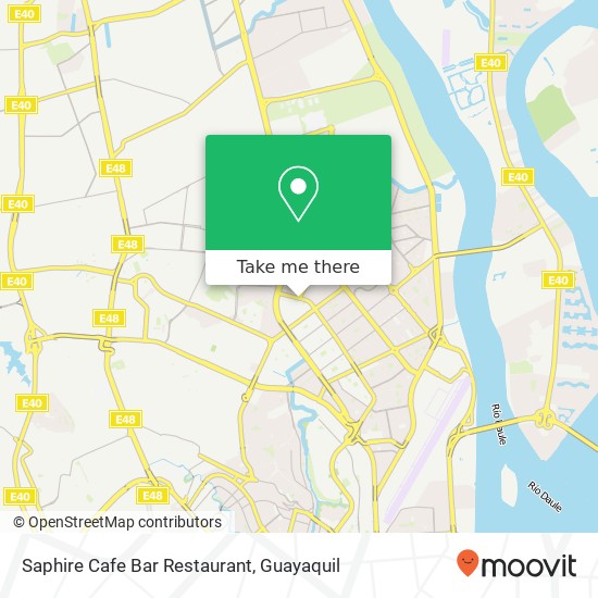 Saphire Cafe Bar Restaurant, Ingeniero Rodolfo Baquerizo Nazur Guayaquil, Guayaquil map