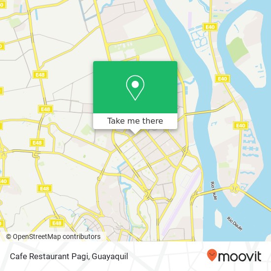 Mapa de Cafe Restaurant Pagi, Benjamin Carrión Guayaquil, Guayaquil