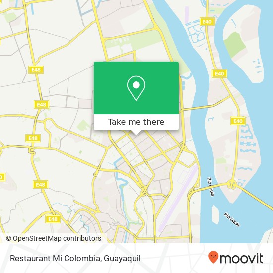 Restaurant Mi Colombia, Demetrio Aguilera Guayaquil, Guayaquil map