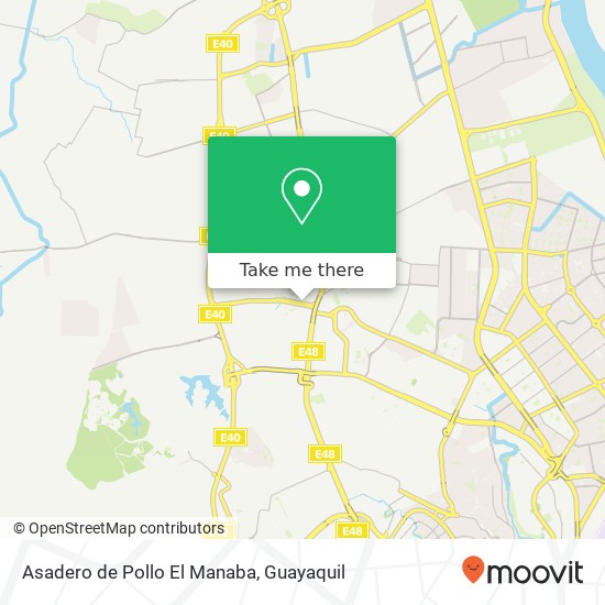 Mapa de Asadero de Pollo El Manaba, Guayaquil, Guayaquil