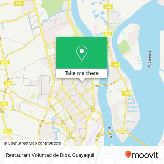 Restaurant Voluntad de Dios, 12 Paseo 18 Guayaquil, Guayaquil map