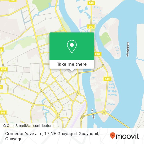 Comedor Yave Jire, 17 NE Guayaquil, Guayaquil map