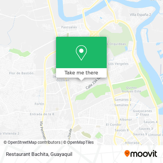 Restaurant Bachita map