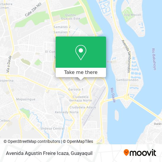 Avenida Agustín Freire Icaza map