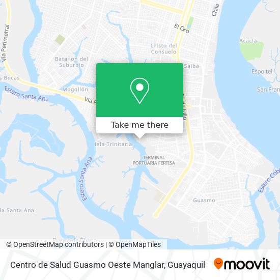 Centro de Salud Guasmo Oeste Manglar map