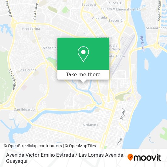 Avenida Victor Emilio Estrada / Las Lomas Avenida map