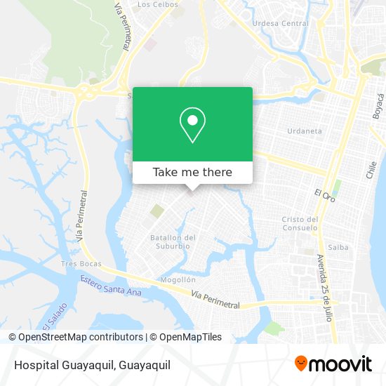 Hospital Guayaquil map