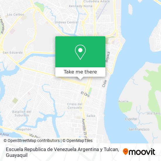 Escuela Republica de Venezuela Argentina y Tulcan map