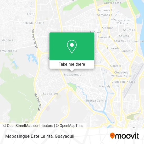 Mapa de Mapasingue Este La 4ta