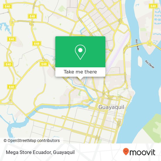 Mega Store Ecuador map