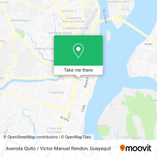 Avenida Quito / Victor Manuel Rendon map