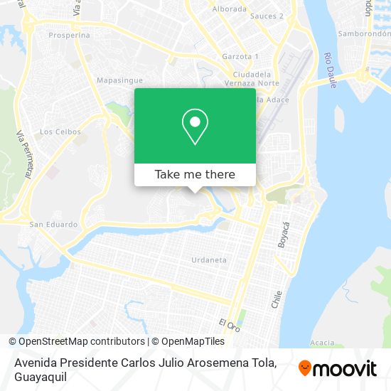 Avenida Presidente Carlos Julio Arosemena Tola map