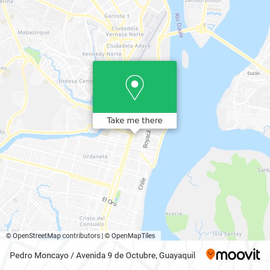 Pedro Moncayo / Avenida 9 de Octubre map