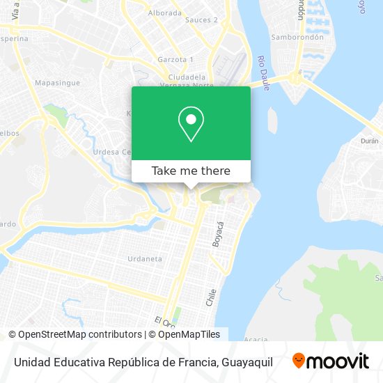 Mapa de Unidad Educativa República de Francia