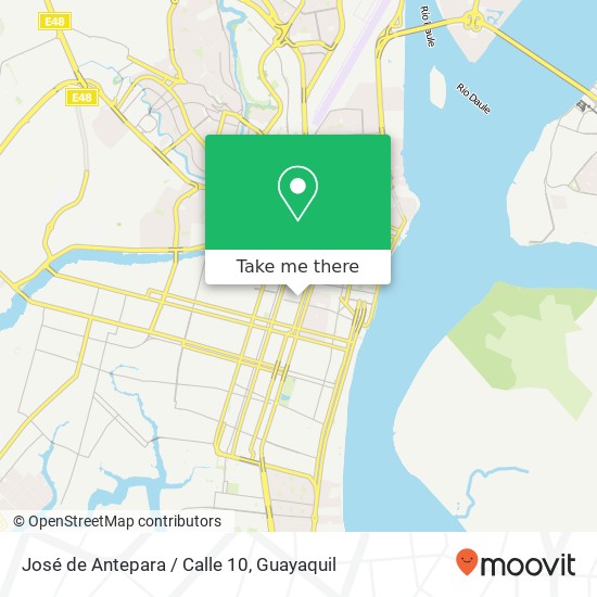 Mapa de José de Antepara / Calle 10