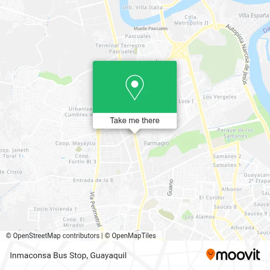 Inmaconsa Bus Stop map