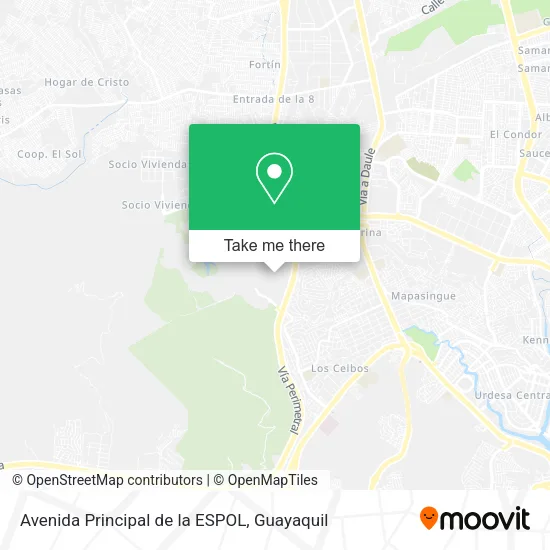 Avenida Principal de la ESPOL map