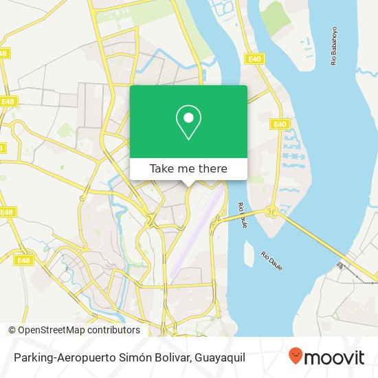 Parking-Aeropuerto Simón Bolivar map