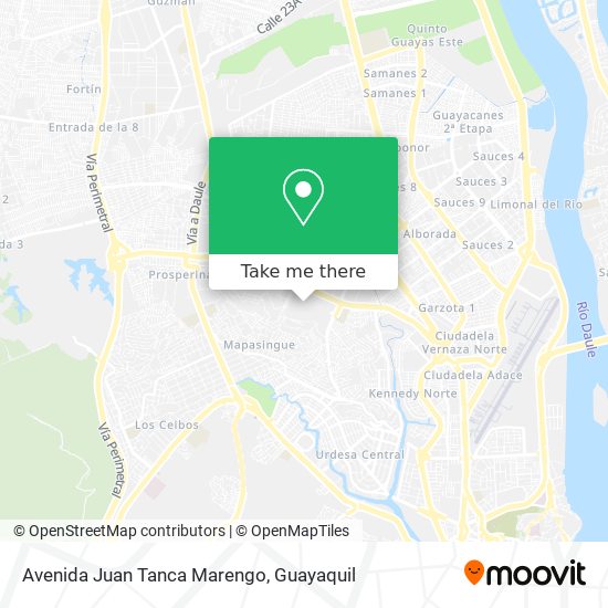Avenida Juan Tanca Marengo map