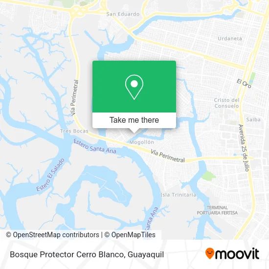 Bosque Protector Cerro Blanco map