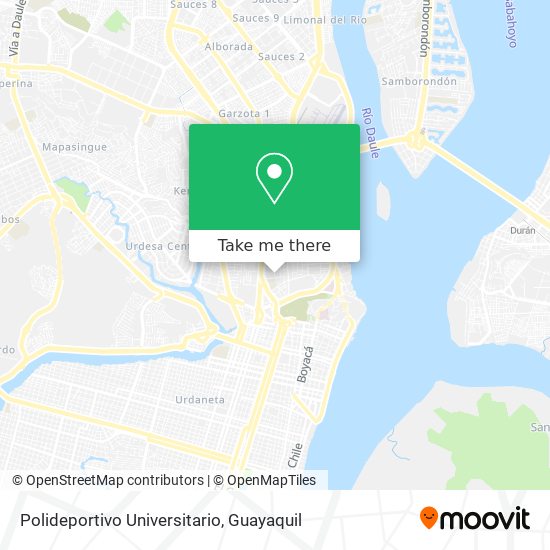 Mapa de Polideportivo Universitario
