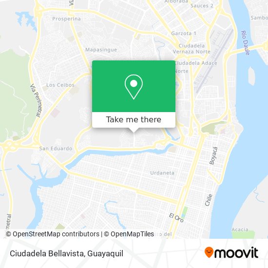 Ciudadela Bellavista map