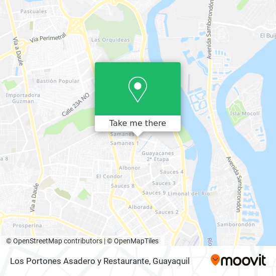 Los Portones Asadero y Restaurante map