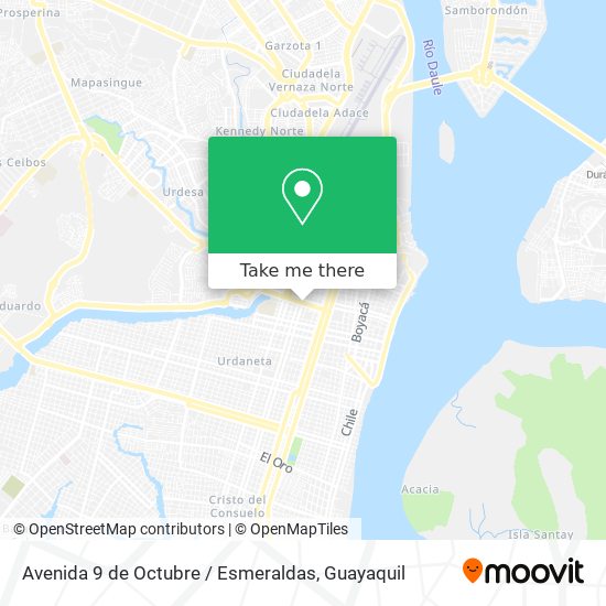 Avenida 9 de Octubre / Esmeraldas map