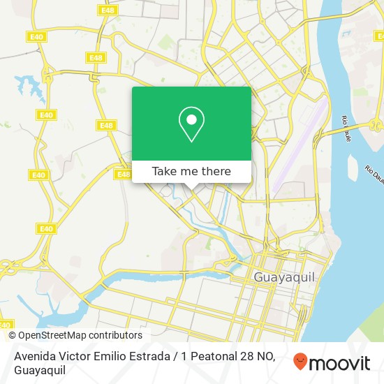 Mapa de Avenida Victor Emilio Estrada / 1 Peatonal 28 NO