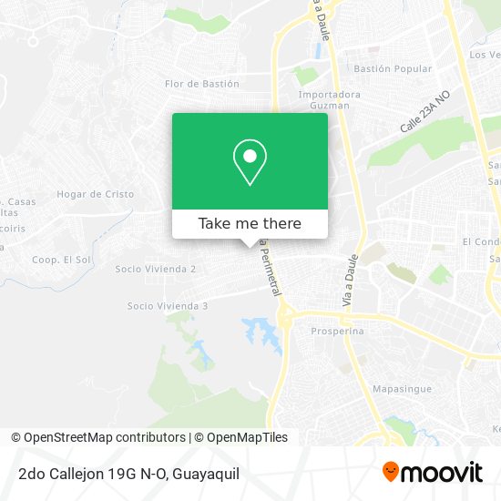 Mapa de 2do Callejon 19G N-O