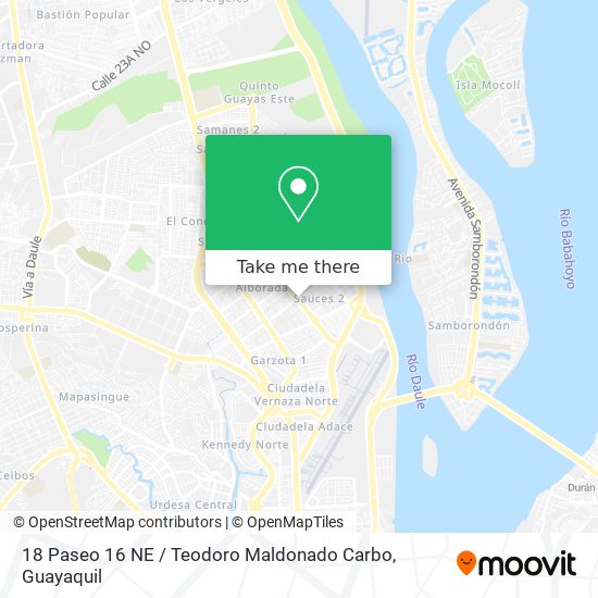 18 Paseo 16 NE / Teodoro Maldonado Carbo map