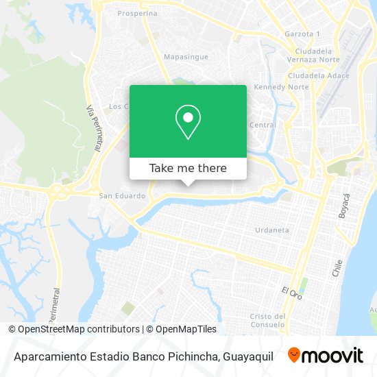 Aparcamiento Estadio Banco Pichincha map