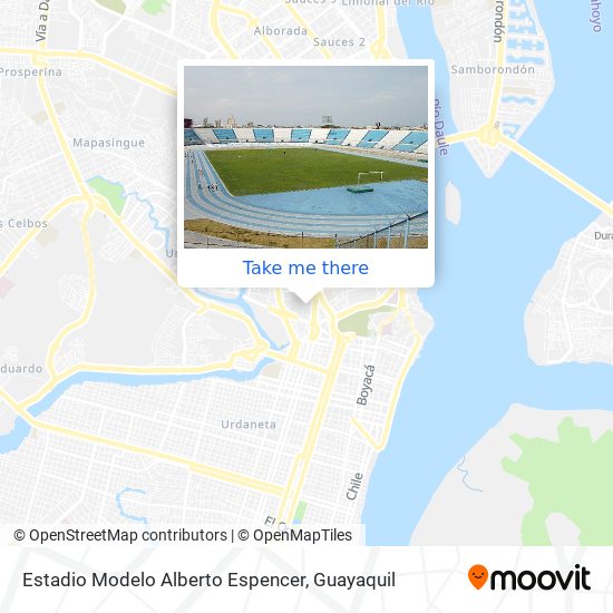 Estadio Modelo Alberto Espencer map