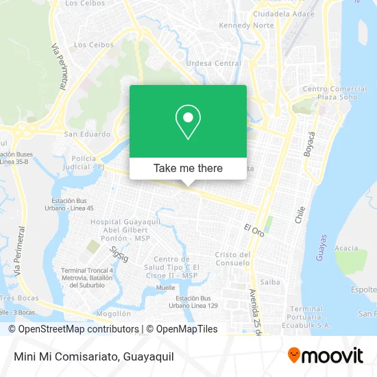 Mini Mi Comisariato map