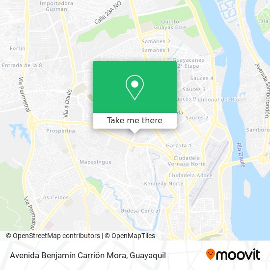 Avenida Benjamín Carrión Mora map