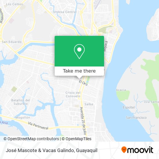 Mapa de José Mascote & Vacas Galindo