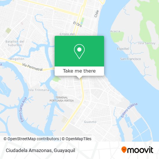 Ciudadela Amazonas map