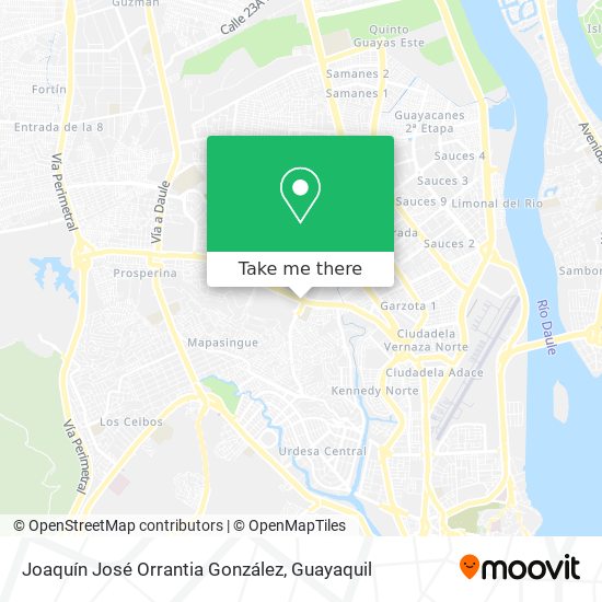 Joaquín José Orrantia González map
