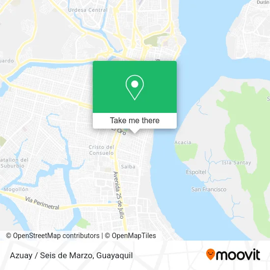 Azuay / Seis de Marzo map