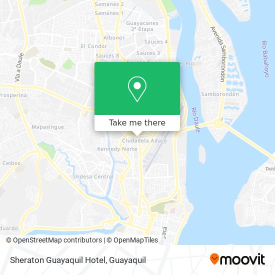 Sheraton Guayaquil Hotel map