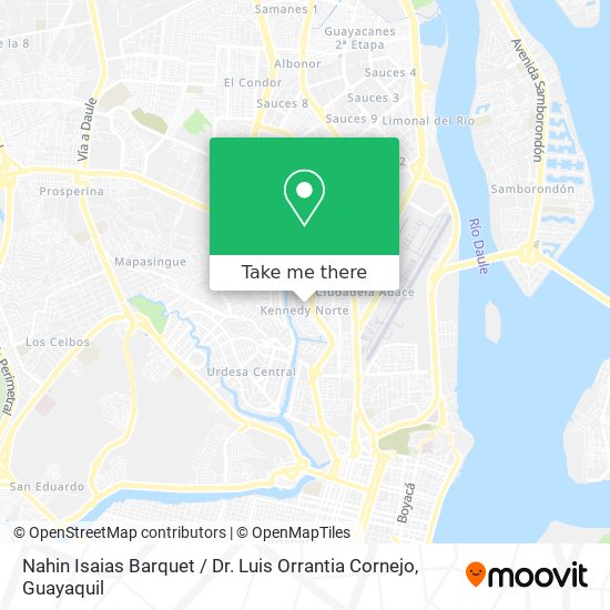 Nahin Isaias Barquet / Dr. Luis Orrantia Cornejo map