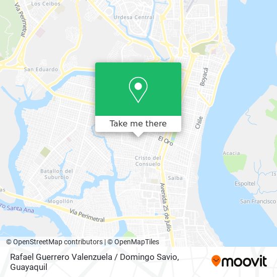 Rafael Guerrero Valenzuela / Domingo Savio map