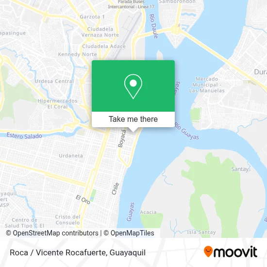 Roca / Vicente Rocafuerte map
