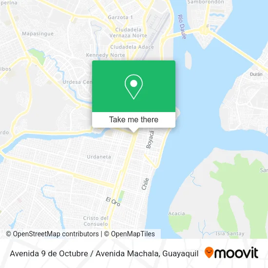 Avenida 9 de Octubre / Avenida Machala map