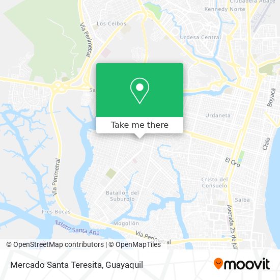 Mercado Santa Teresita map