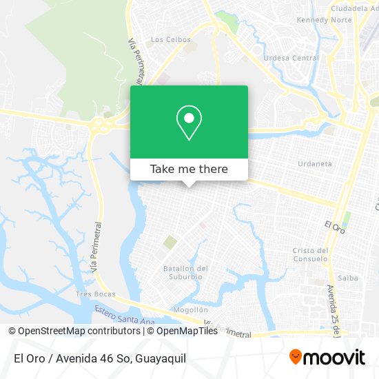 Mapa de El Oro / Avenida 46 So