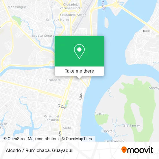 Alcedo / Rumichaca map