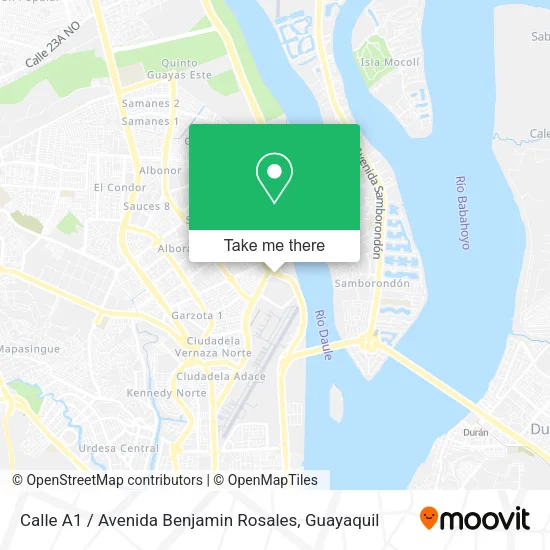 Calle A1 / Avenida Benjamin Rosales map