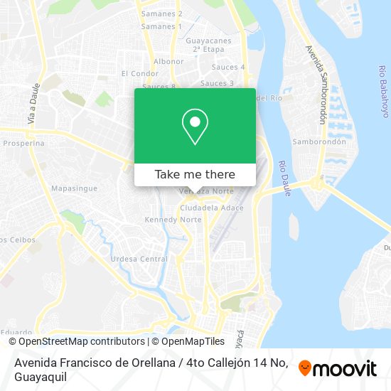 Mapa de Avenida Francisco de Orellana / 4to Callejón 14 No